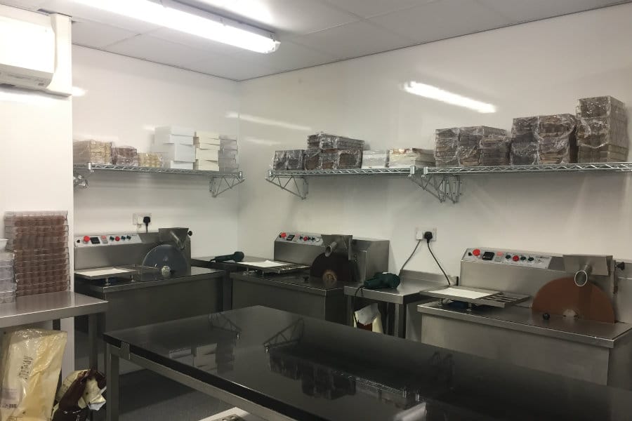 Saunders hand-made Chocolate Factory Cumbria