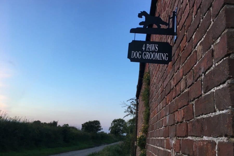 Look out for the dog grooming sign in Moorhouse