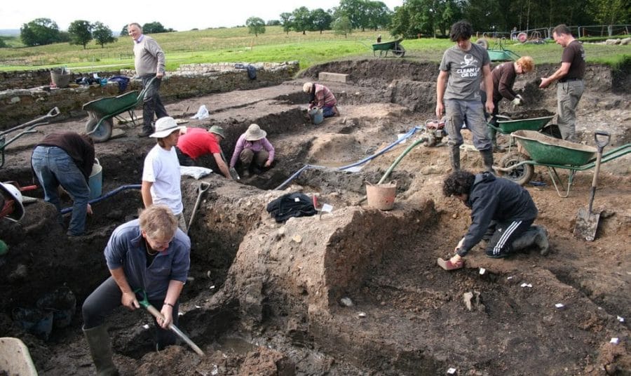 Vindolanda excavations - Hadrian's Wall 