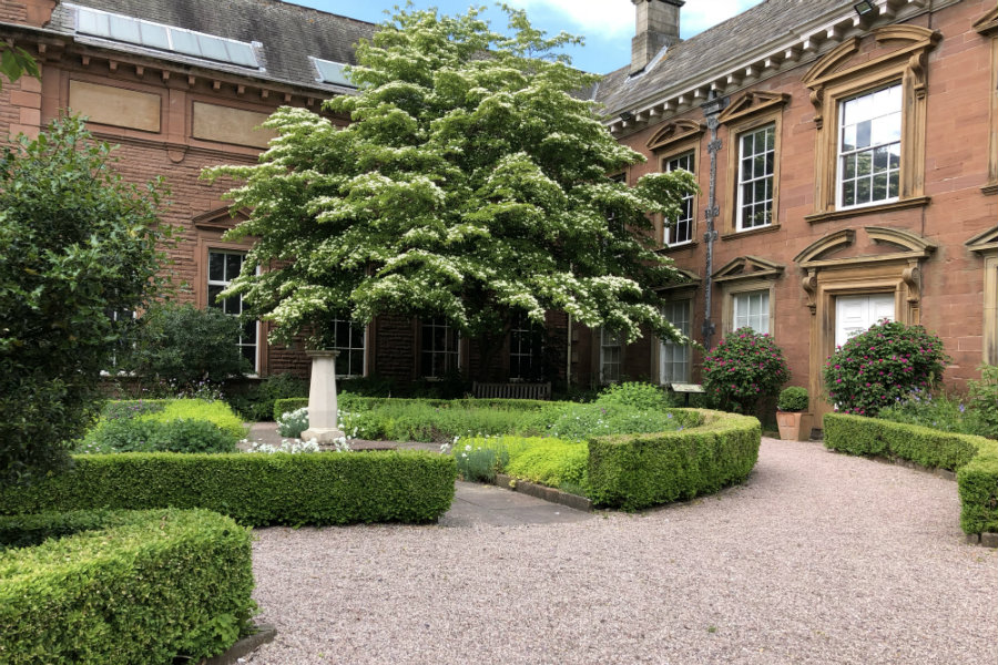 Tullie-House-gardens-outside-a-Jacobean-House Propose on Valentine’s Day near the Lake District